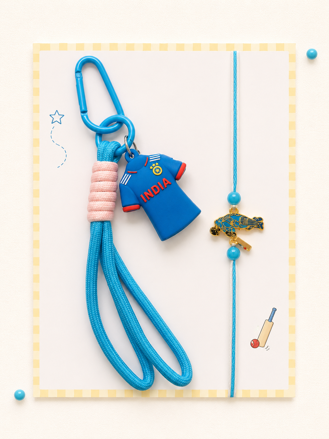 Cricket Lover Rakhi Gift Set