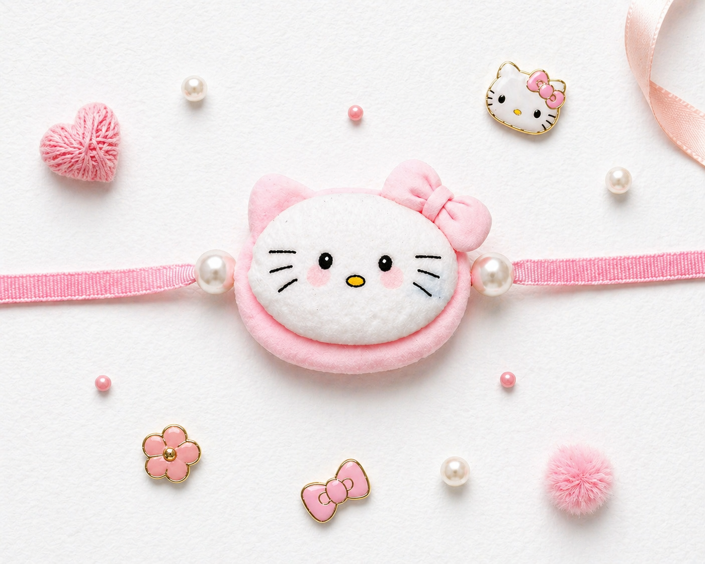 Pink Soft Kitty Rakhi
