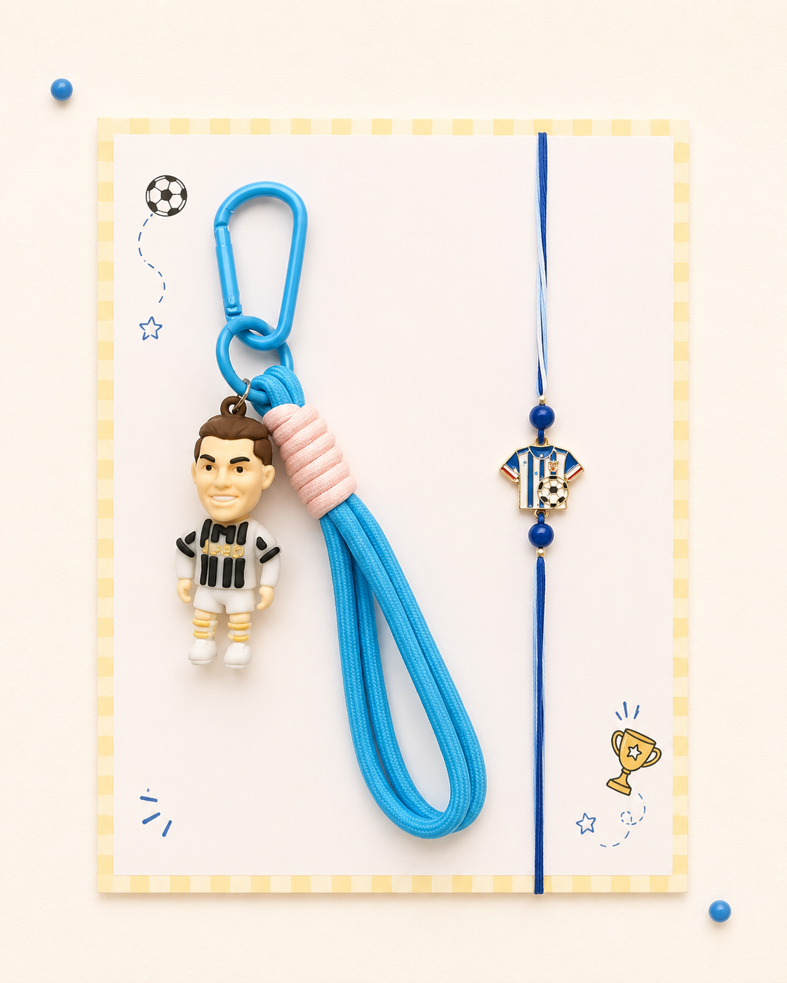 Football Star Rakhi Set