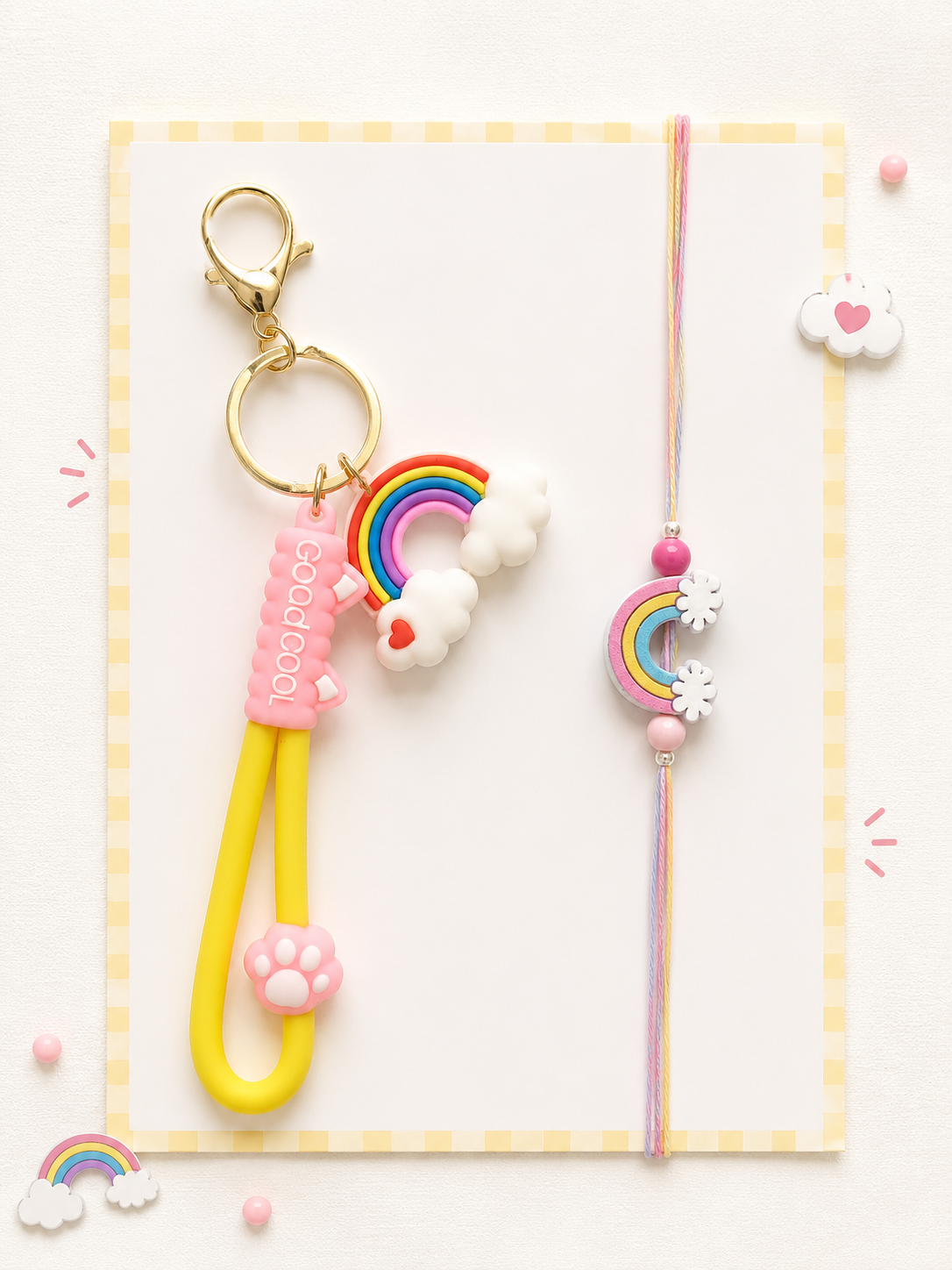 Rainbow Sparkle Rakhi Set