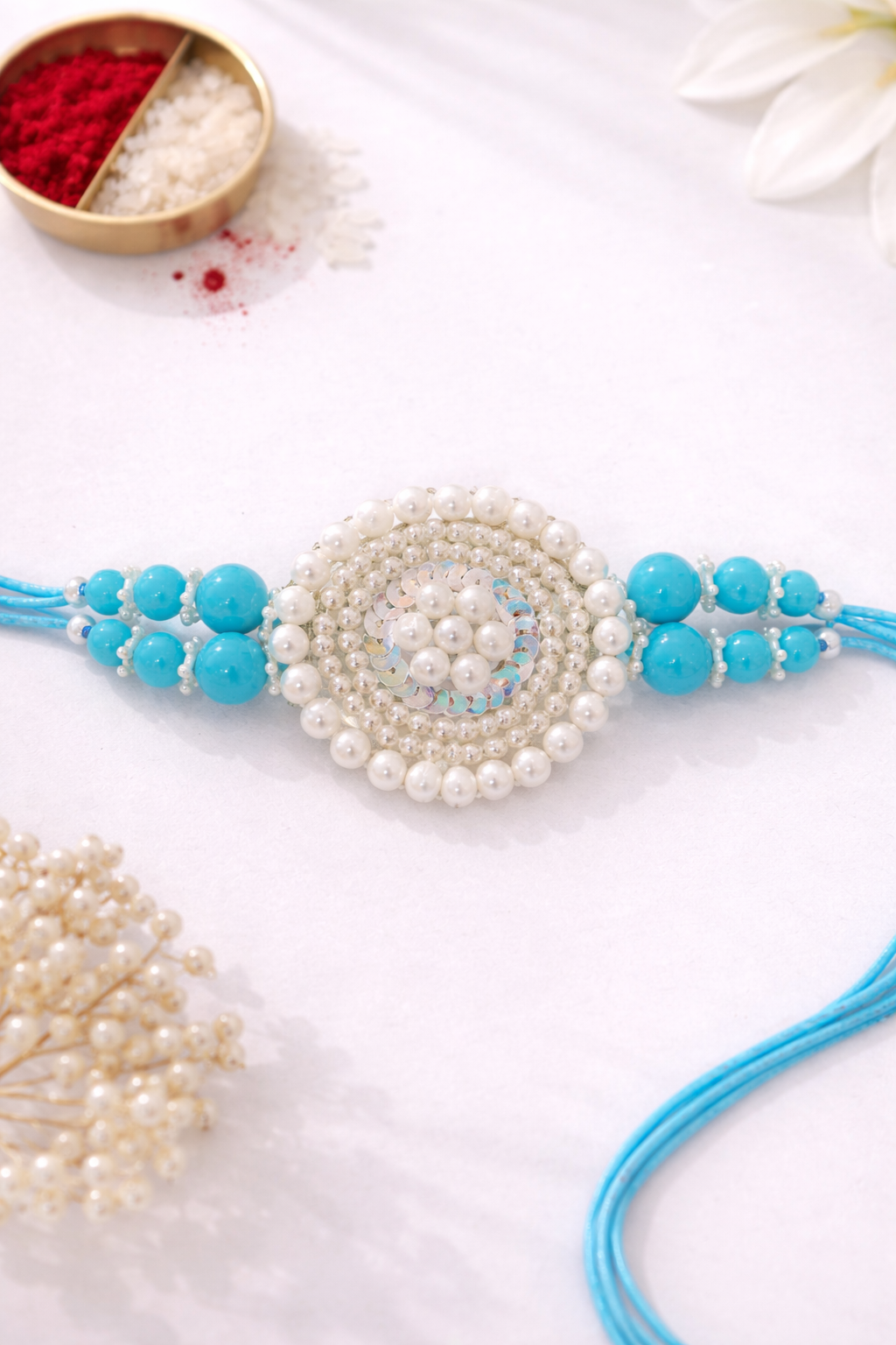 Round Pearl Rakhi