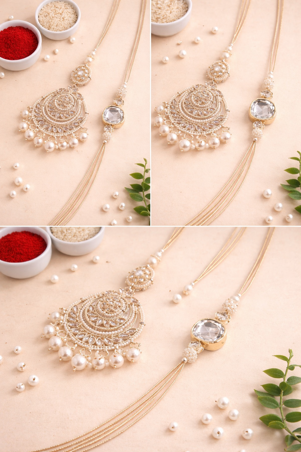 Royal Kundan Meena Bhaiya Bhabhi Rakhi