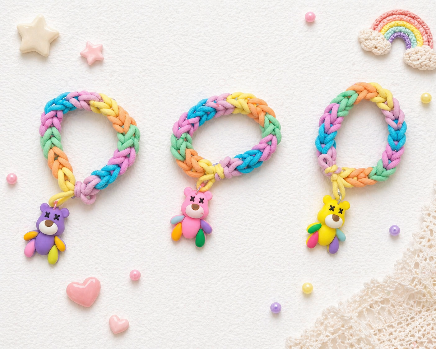 Teddy Bear Rakhi Bracelet ( Random Colour)