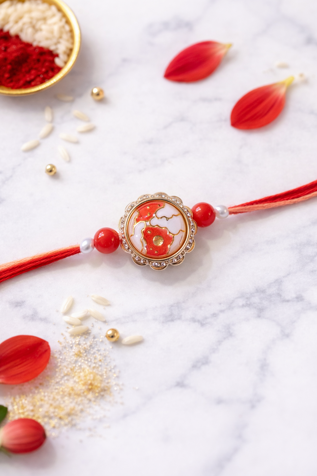 Enamel Marble Pattern Rakhi