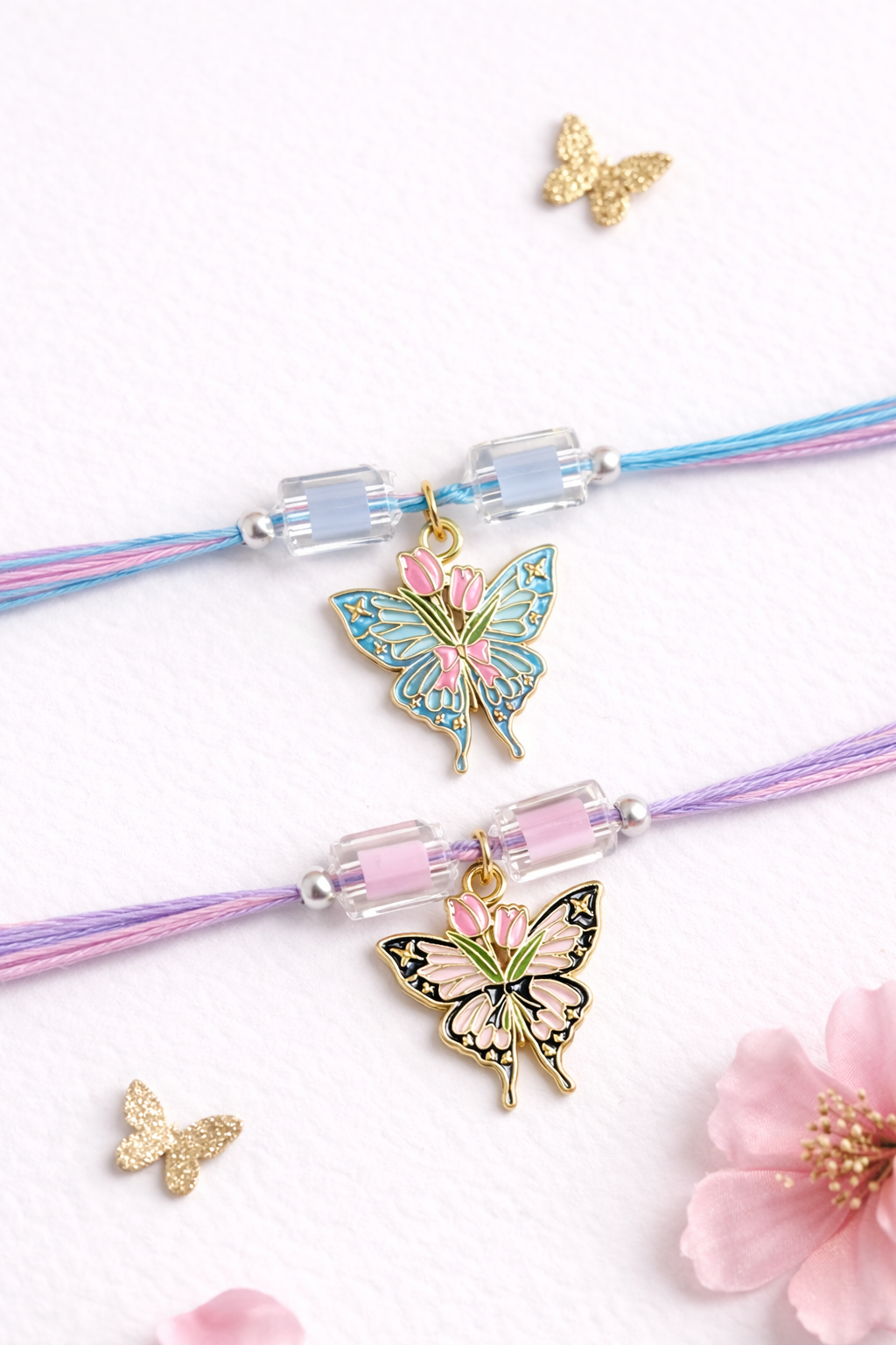 Butterfly Charm Rakhi (Random Colour)