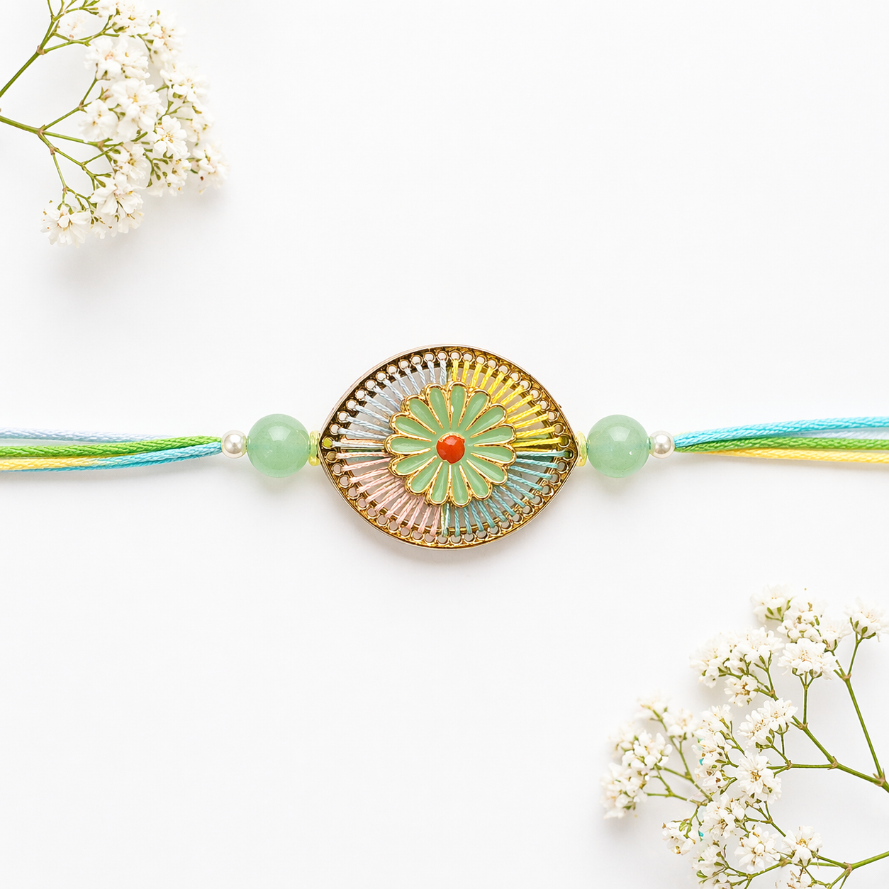 Floral Charm Designer Rakhi