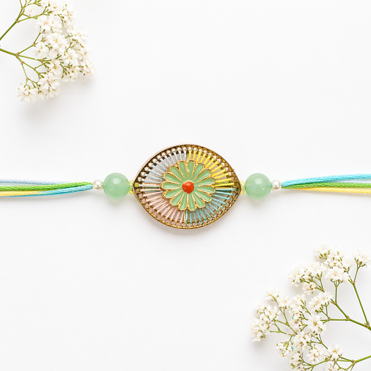 Floral Charm Designer Rakhi
