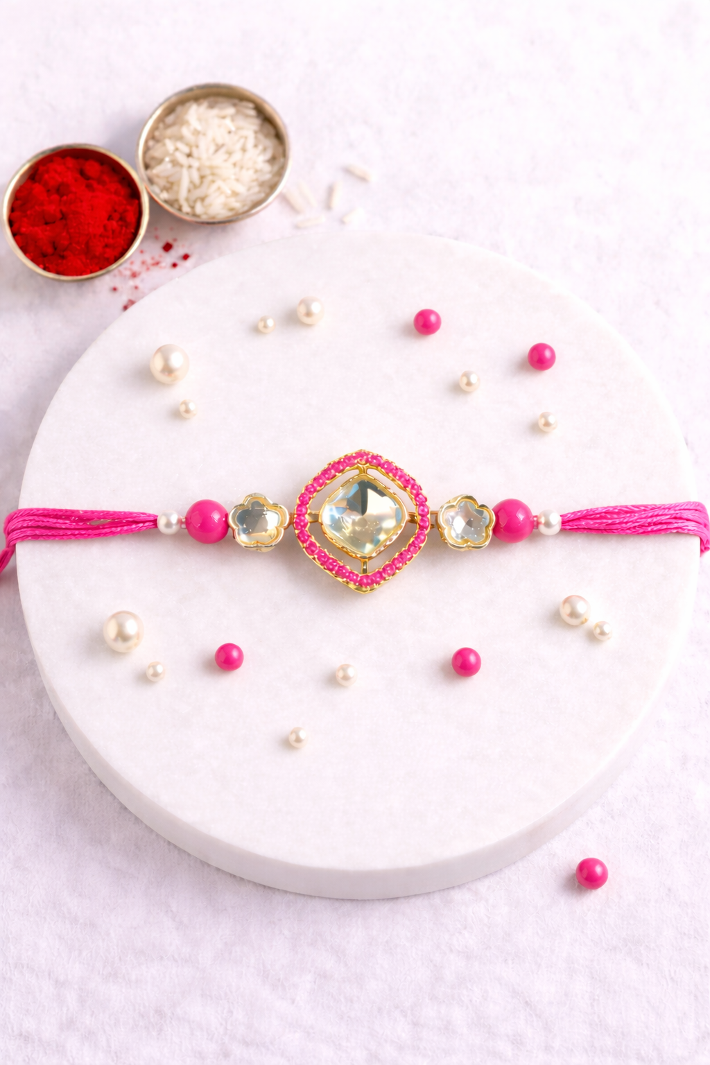 Colour Kundan Rakhi