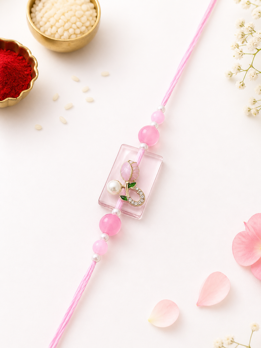 Designer Rose Work Rakhi