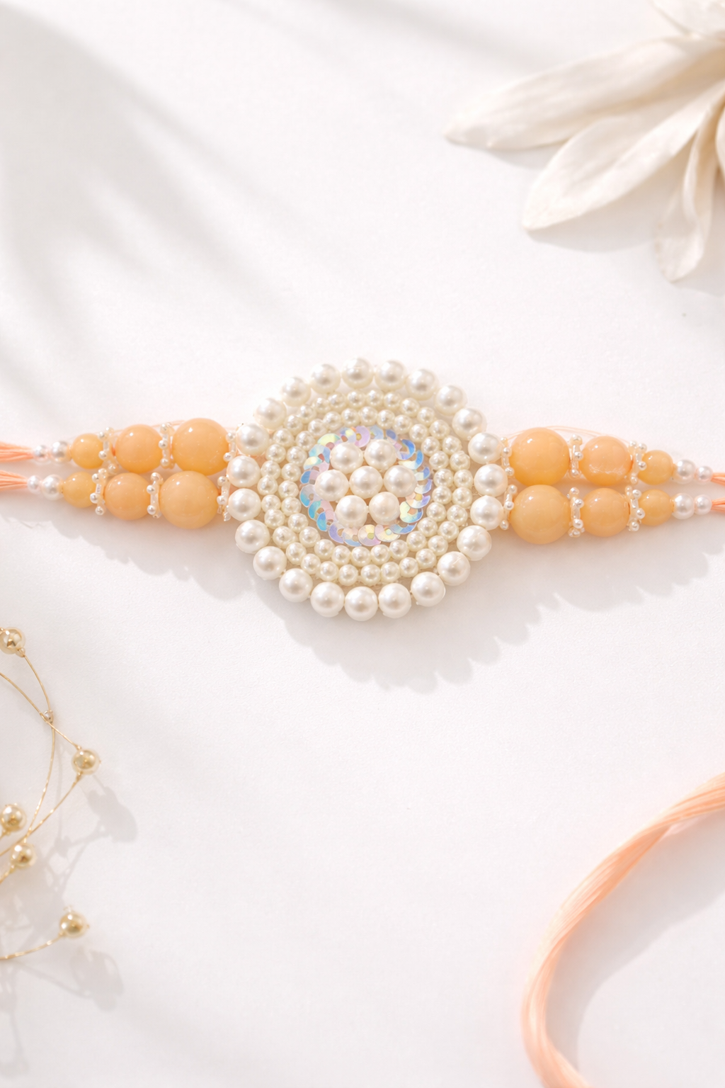 Round Pearl Rakhi