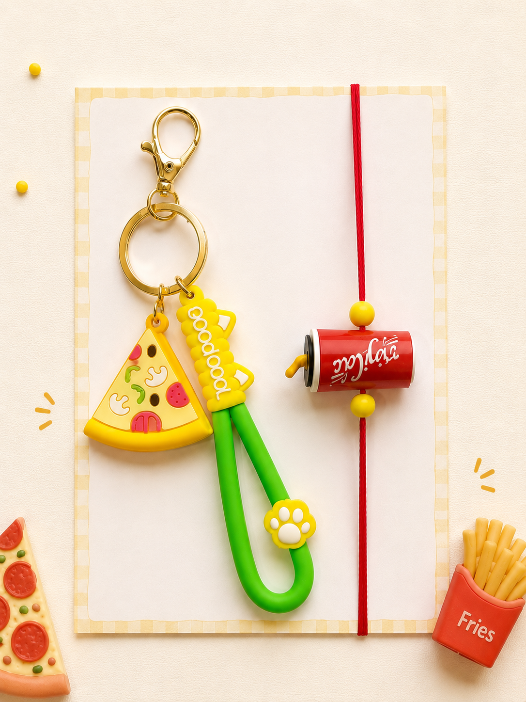 Pizza & Coke Rakhi Combo