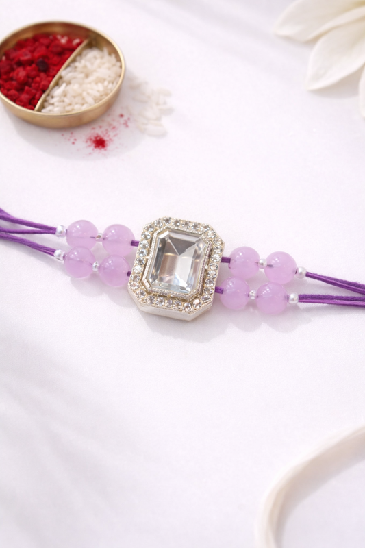 Lavender Stone Rakhi