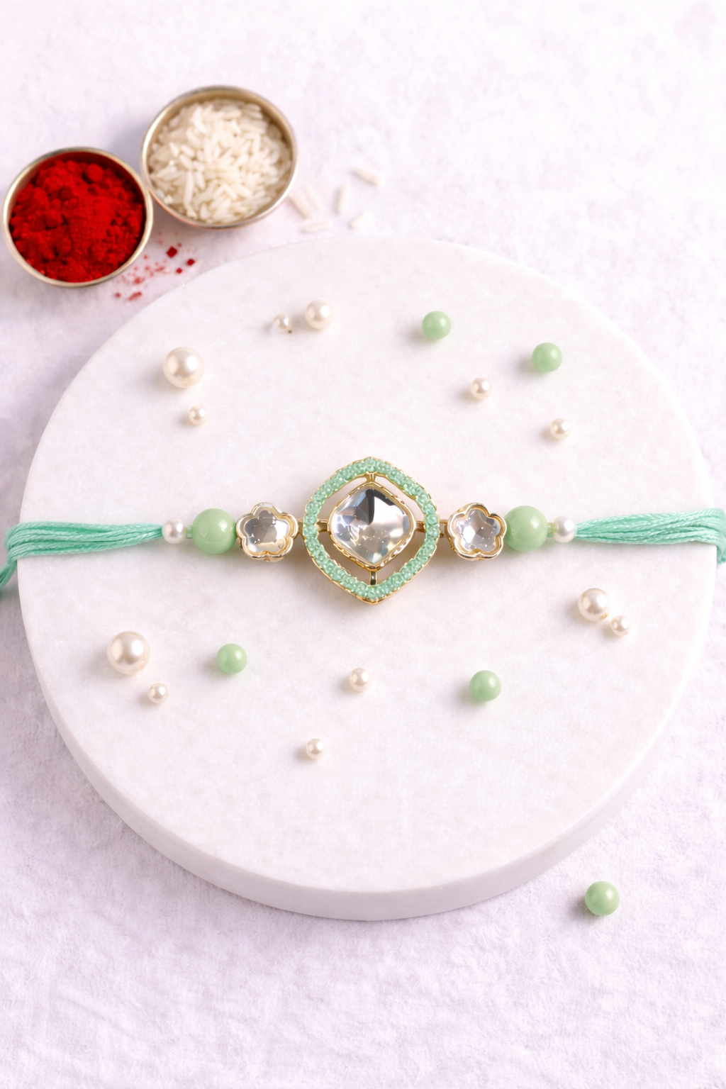 Colour Kundan Rakhi