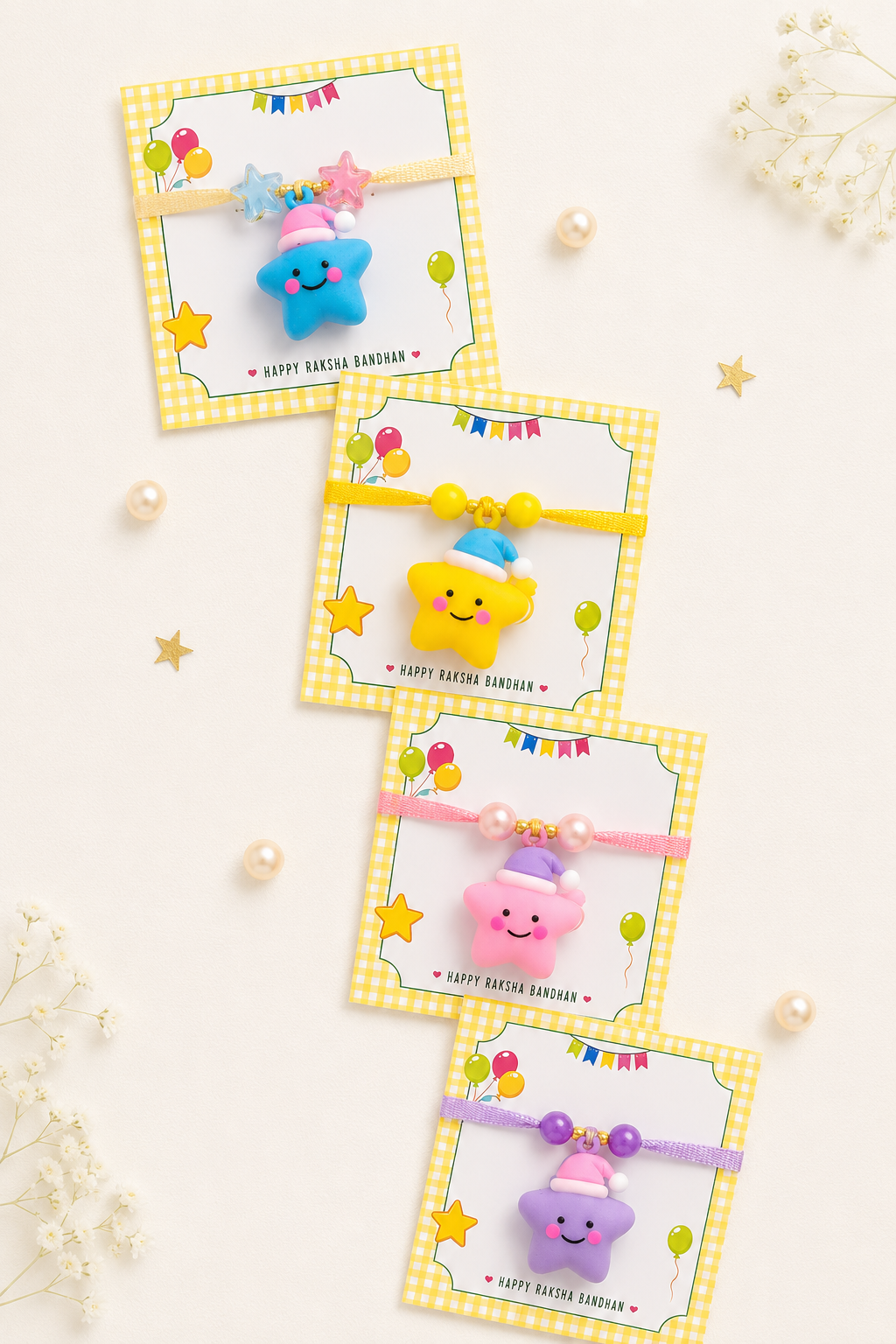 Twinkle Star Rakhi (Random Color)