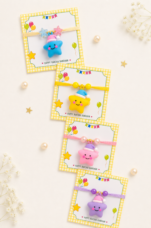 Twinkle Star Rakhi (Random Color)