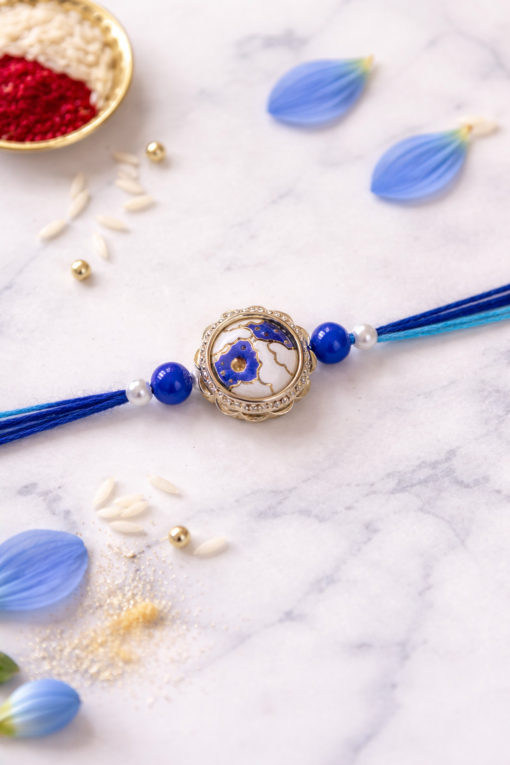Enamel Marble Pattern Rakhi