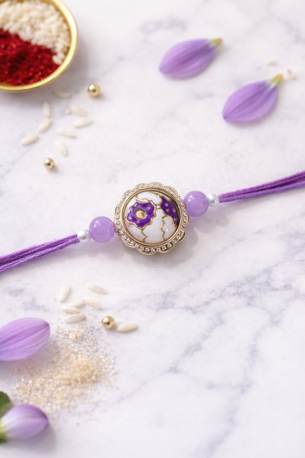Enamel Marble Pattern Rakhi