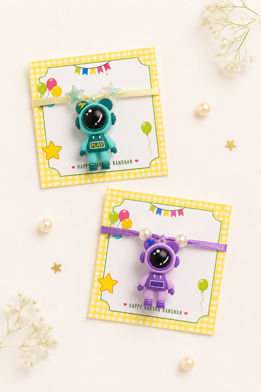 Cute Astronaut Rakhi (Random Color)