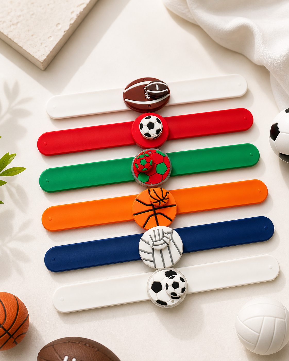 Sports Star Spinner Slap Band Rakhi (Random Design)