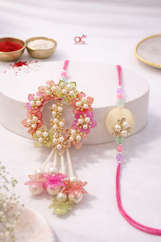 Rainbow Flower Bloom Bhaiya Bhabhi Set
