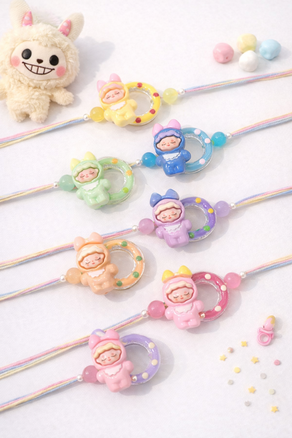 Pastel Labubu Rakhi (Random Colour)