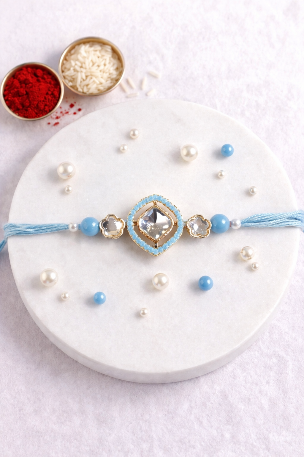 Colour Kundan Rakhi
