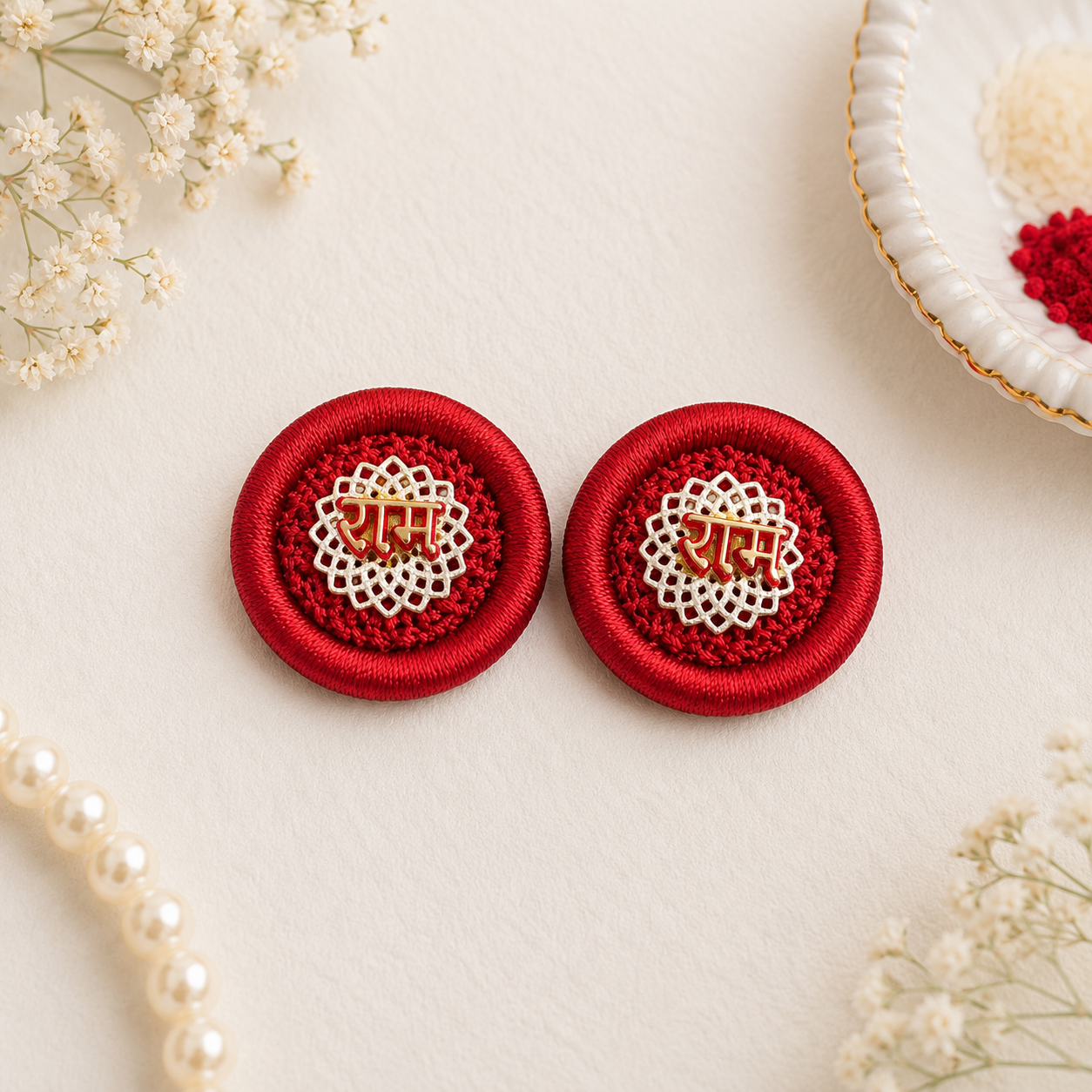 Round Crochet Ram Ram Soan