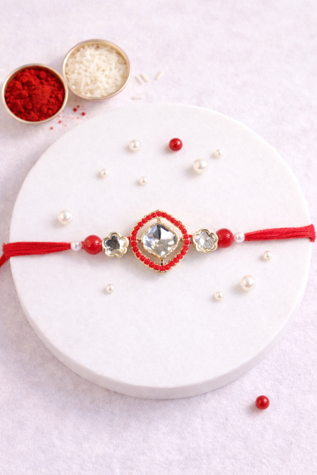 Colour Kundan Rakhi