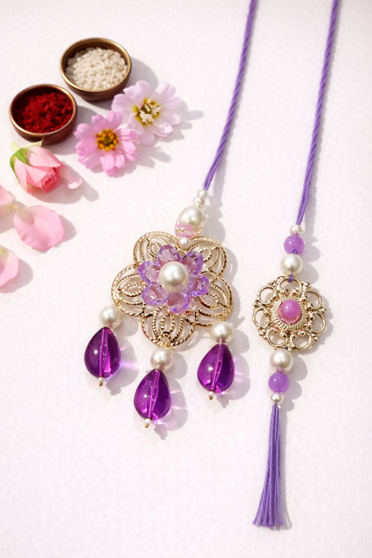 Crystal Drops Bhaiya Bhabhi Rakhi