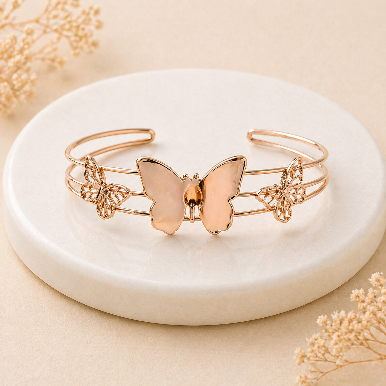 Butterfly Bangle Bracelet
