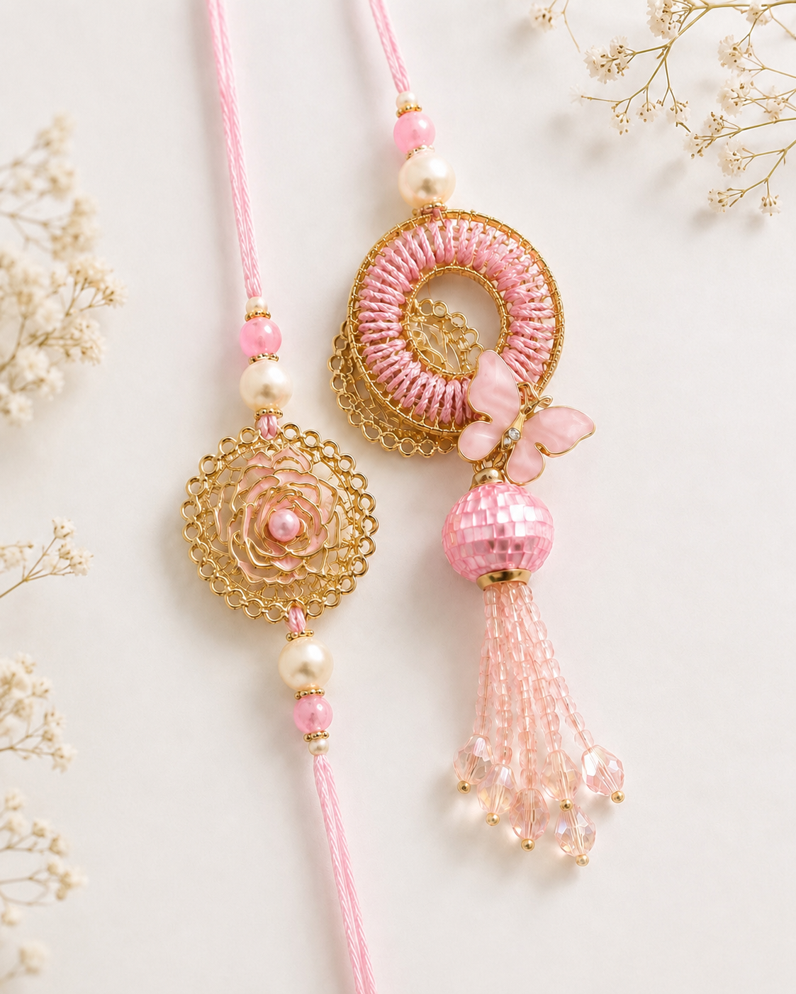 Butterfly Blossom Bhaiya Bhabhi Rakhi