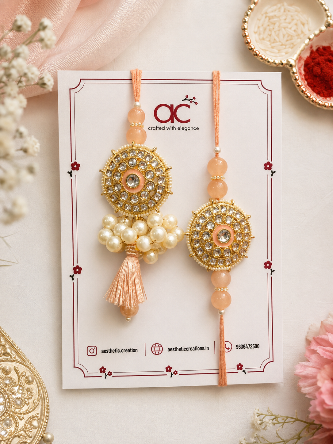 Royal Kundan Meena Pair