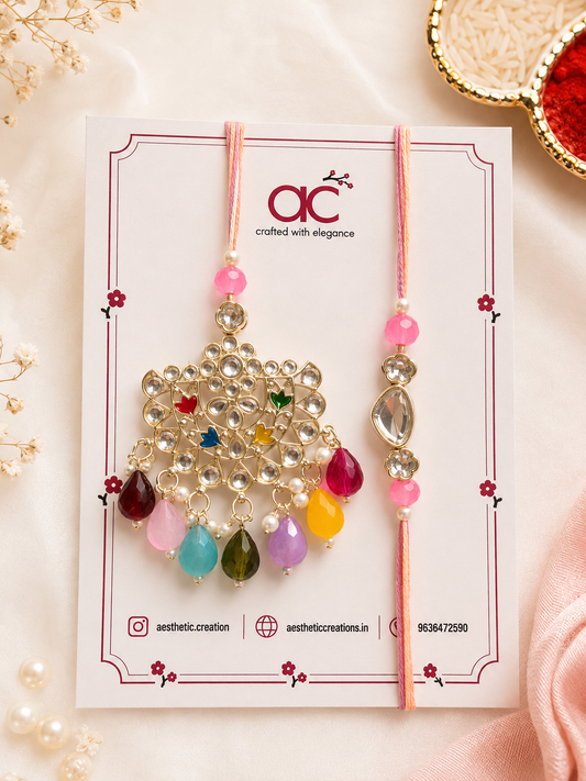Multicolor Kundan Meena Pair